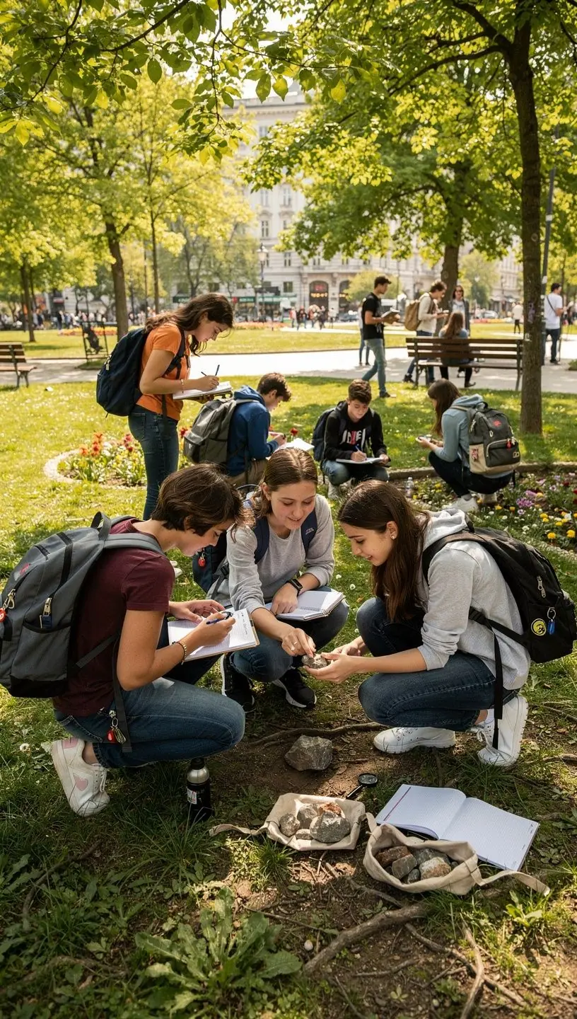 Ein Bild von Kristallen, die in verschiedenen Farben leuchten.