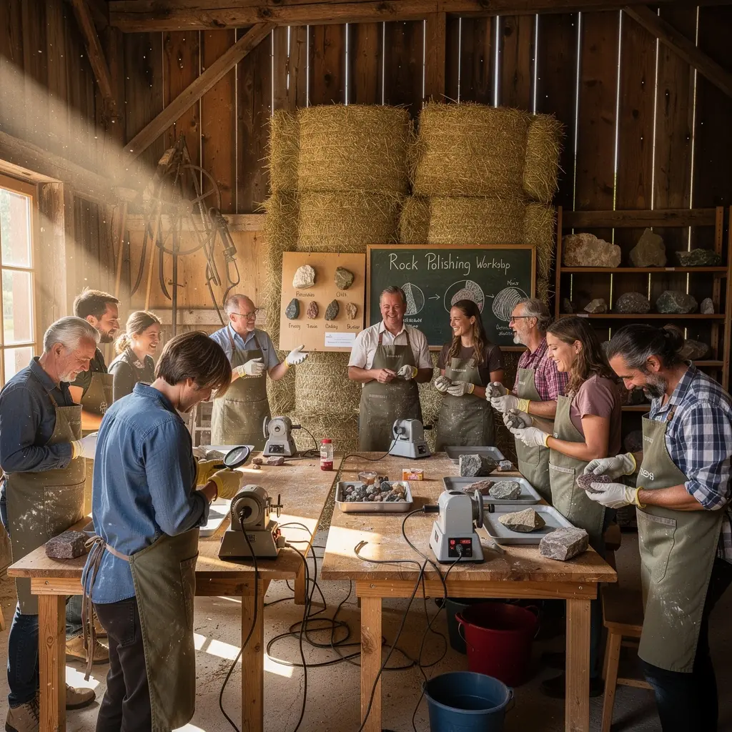 Ein Bild von Kristallen, die in verschiedenen Farben leuchten.