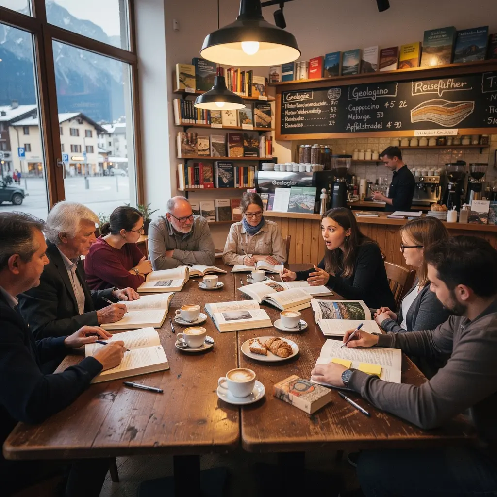 Ein geologischer Lehrraum mit verschiedenen Gesteinsproben.